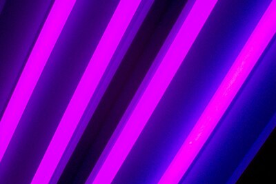 Image of typical fluorescent black lights