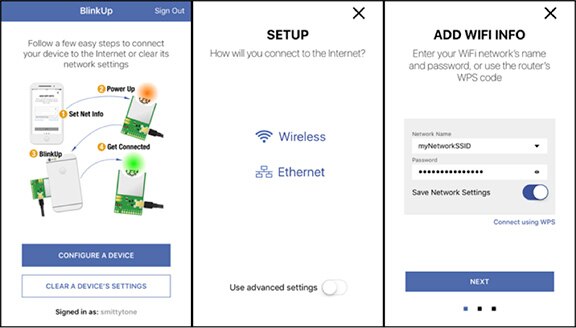 Electric Imp 的 BlinkUp 应用图片
