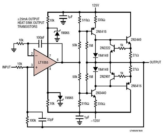 Analog Devices LT1055 原理图