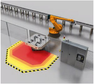 Image of laser scanner for multiple safety zones