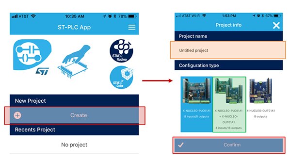 Image of ST PLC application