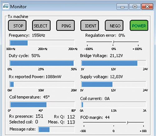 Image of STMicroelectronics graphical interface