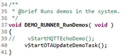 Image of adding the OTA demonstration task into the aws_demos application