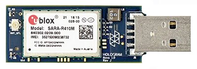 u-blox 的 SARA-R410M 蜂巢式 RF 數據機圖片