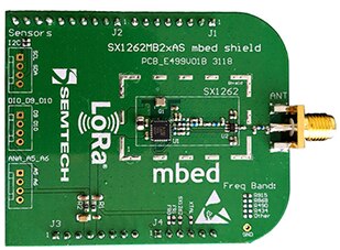 Image of Semtech MBED shield for the SX1262
