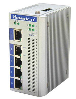 Henrich Electronics 的 HES5A-4E60 以太网交换机图片
