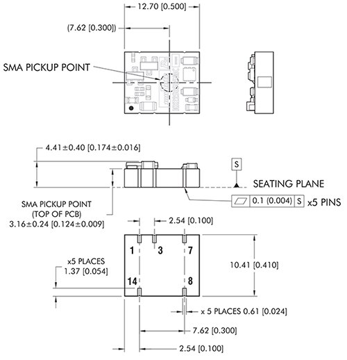 Murata Electronics 的 NXE 隔离式 DC-DC 转换器示意图