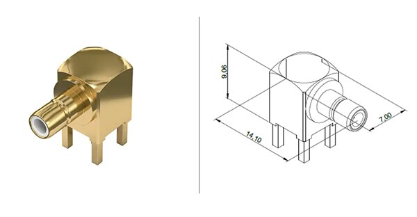 Würth Elektronik 61611002121501 SMB 连接器是一种卡扣式直角单元