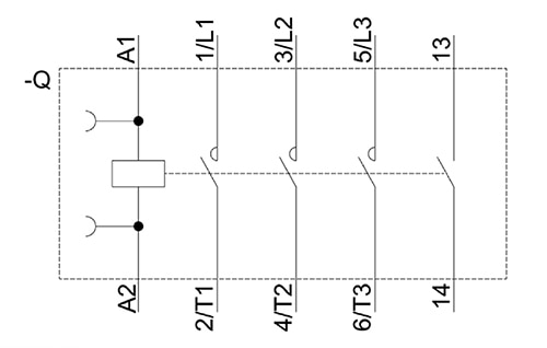 Siemens 的 3RT20152AP611AA0 EMC 功能示意图