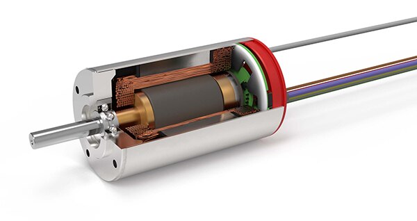 Portescap 电子换向或无刷 DC (BLDC) 电机的图