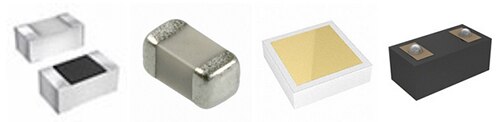 Image of silicon and thin film capacitors in various package formats
