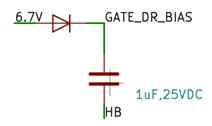 Diagram of legacy floating gate driver bias scheme