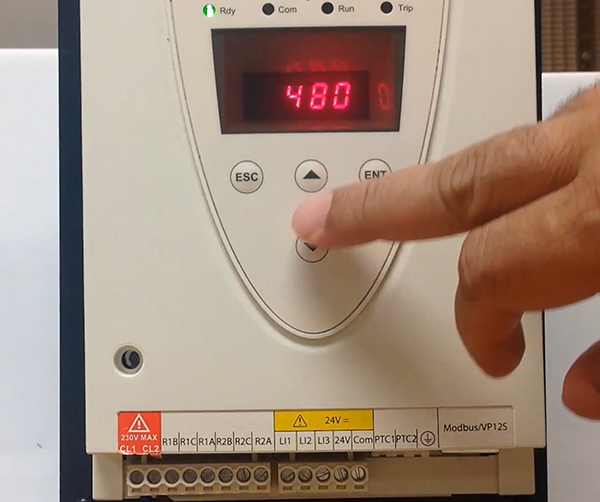 Image of Schneider Electric's Altistart 22 units include a front-panel display