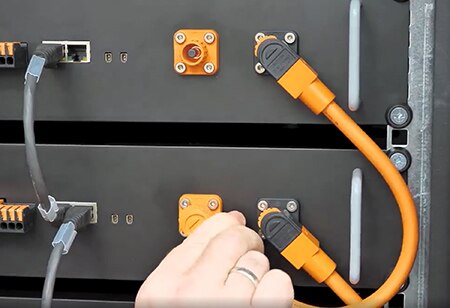 Image of battery pole connectors