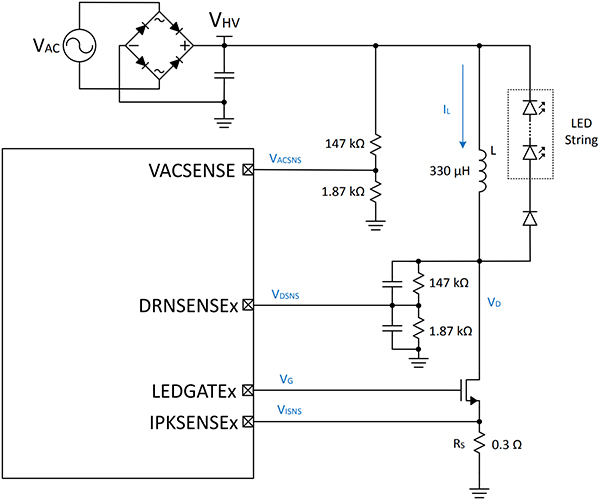 Diagramm der LEDDRV-Peripheriekomponente von Silicon Labs