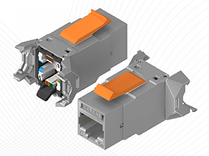 Rendering of Belden industrial REVConnect RJ45 connector