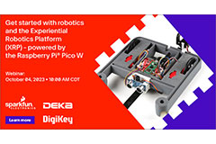 Image of Webinar – Get Started with Robotics and the Experiential Robotics Platform (XRP)