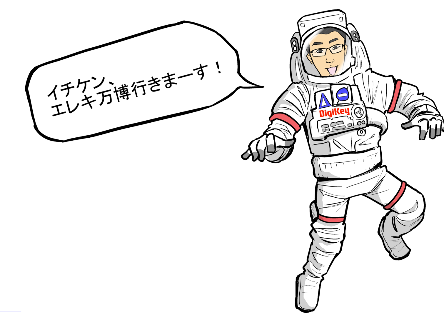 Image of Ichiken Circuit Technology in Space Comic