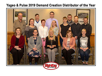 Image of Yageo and Pulse Demand Creation Distributor of the Year Award 2019