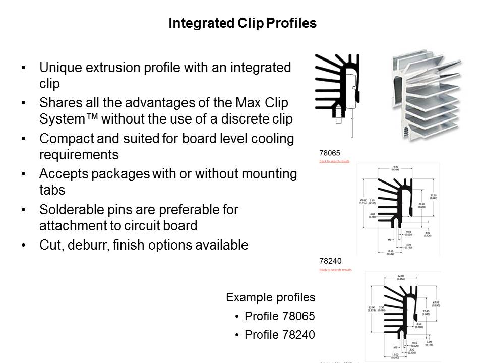 Integrated Clip Profiles