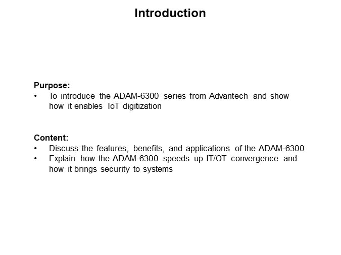 Image of Advantech ADAM-6300 OPC UA Remote I/O with Security Chip - Introduction