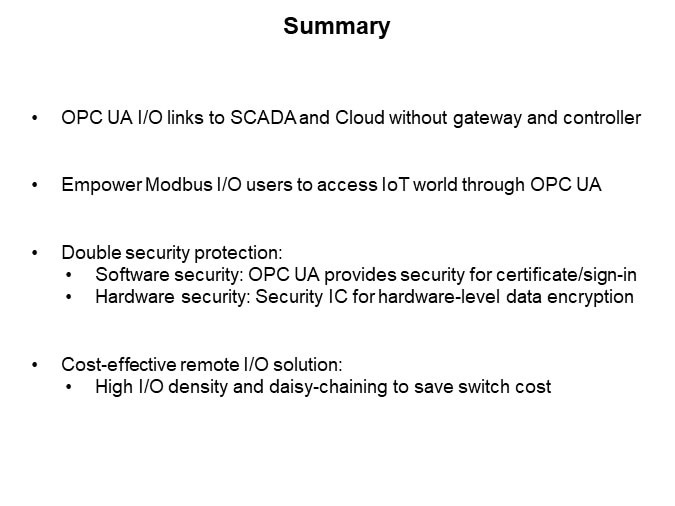 Image of Advantech ADAM-6300 OPC UA Remote I/O with Security Chip - Summary