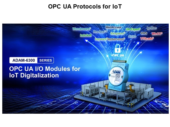 Image of Advantech ADAM-6300 OPC UA Remote I/O with Security Chip - OPC UA Protocols