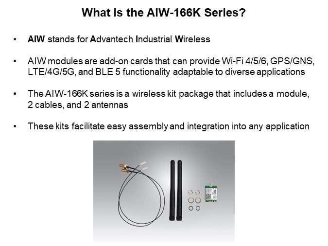 Image of Advantech AIW-166K Series of Wireless Kits - What is it