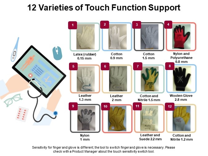 12 Varieties off Touch Function Support