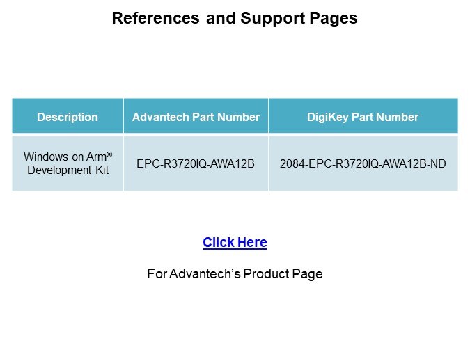 Image of Advantech Windows on Arm® Development Kit - Resources