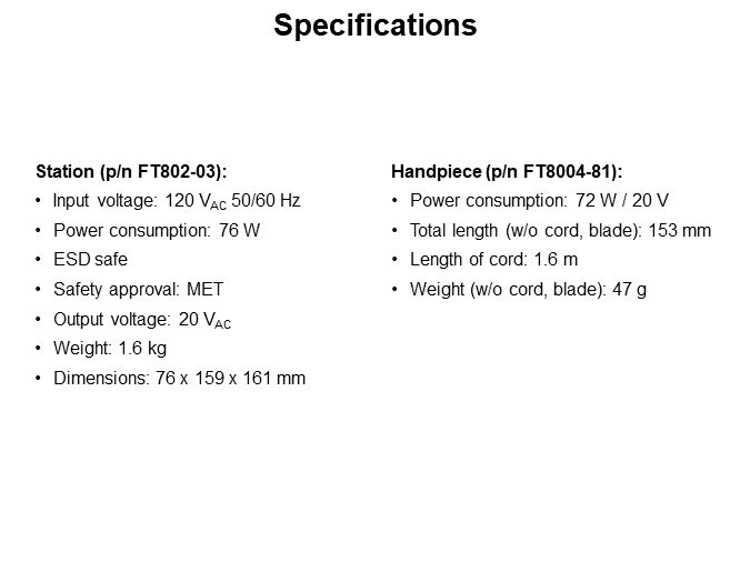 Specifications