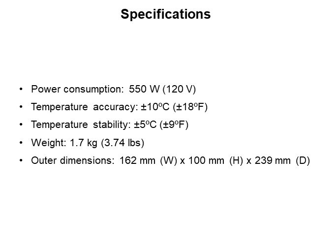 Specifications