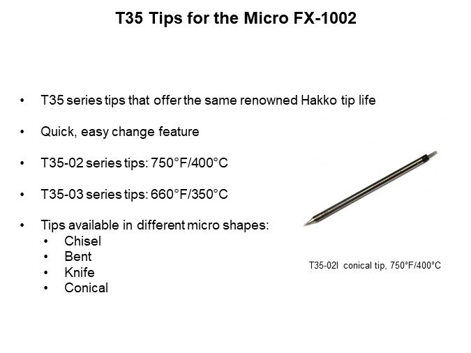 Image of American Hakko FX100-04 RF Induction Heat Soldering Station -  T35 Tips