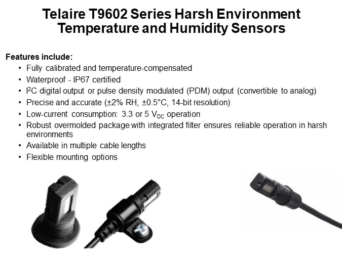 Telaire T9601 Series Harsh EnvironmentTemperature and Humidity Sensors