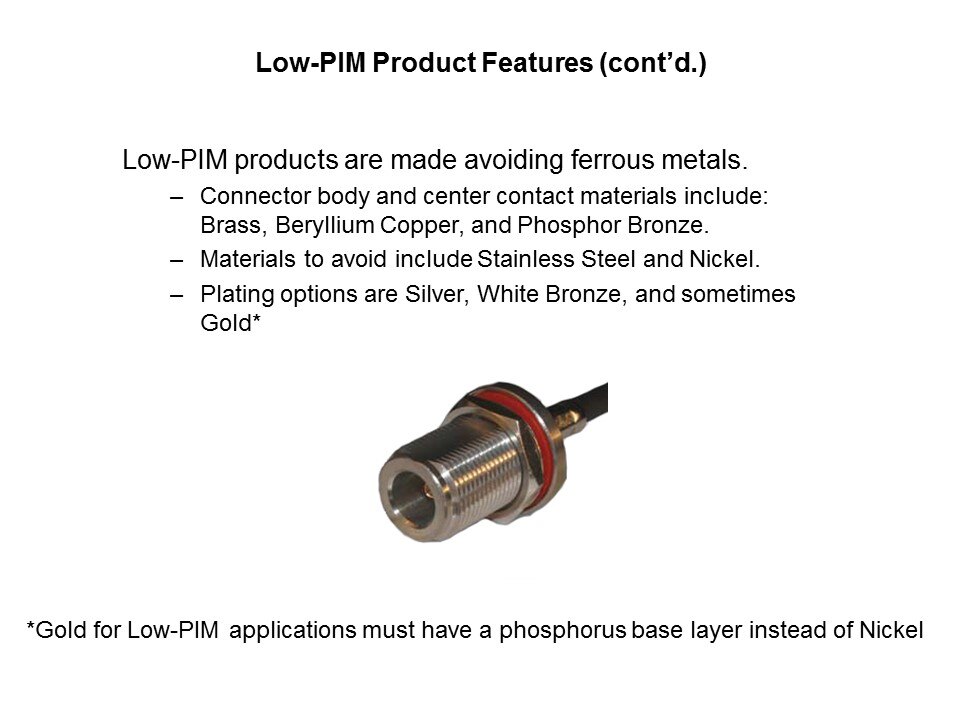 Low-PIM Products Overview Slide 5