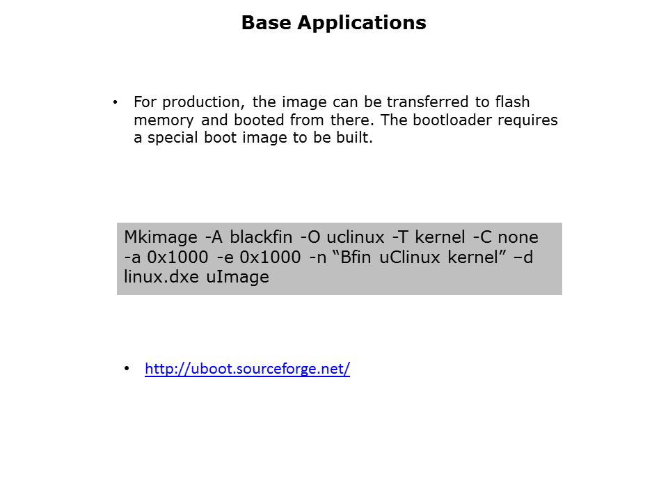 DSP Blackfin STAMP BSP Slide 21