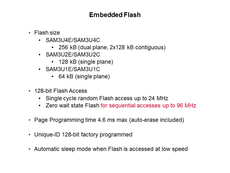 Cortex-M3 Introduction and Specific SAM3U Implementation Slide 14