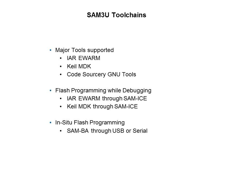 Cortex-M3 Introduction and Specific SAM3U Implementation Slide 18