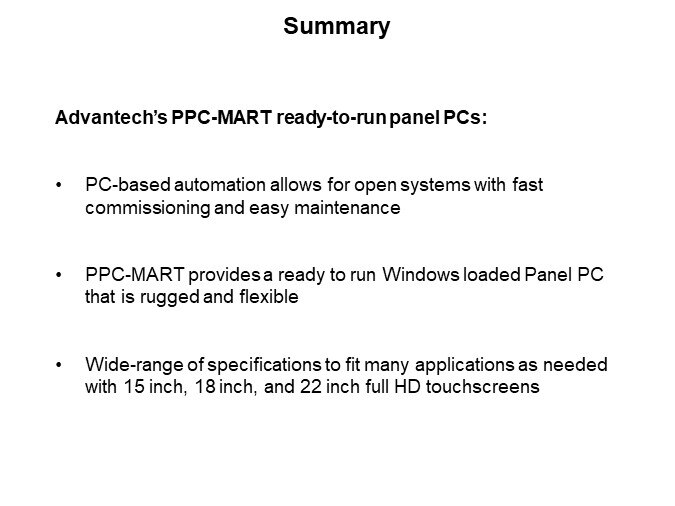 Image of B&B SmartWorx/Advantech PPC-3xxx-MART Panels for HMI and SCADA Solutions - Summary