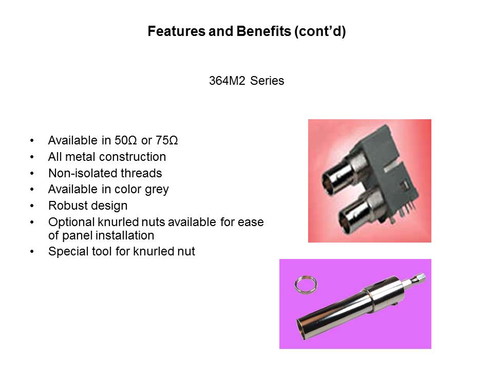 X-2 Series Dual BNC Connector Slide 4