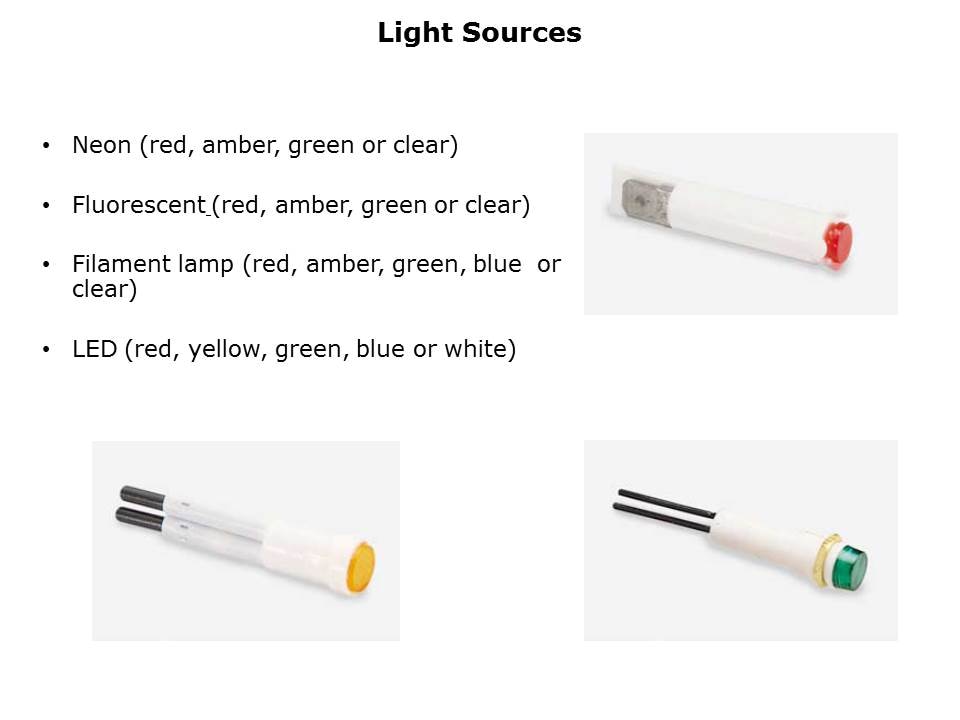 Image of Bulgin Indicator Lights - Bezel Styles