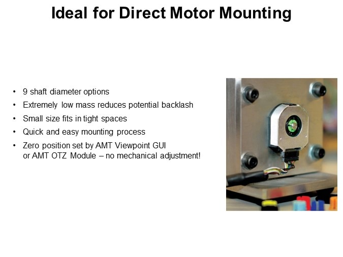 Ideal for Direct Motor Mounting