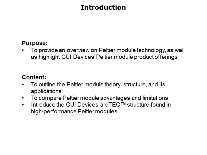 CUI Devices Peltier - Slide1