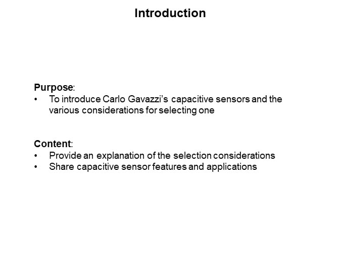 Image of Carlo Gavazzi How to Select a Capacitive Proximity Sensor - Introduction