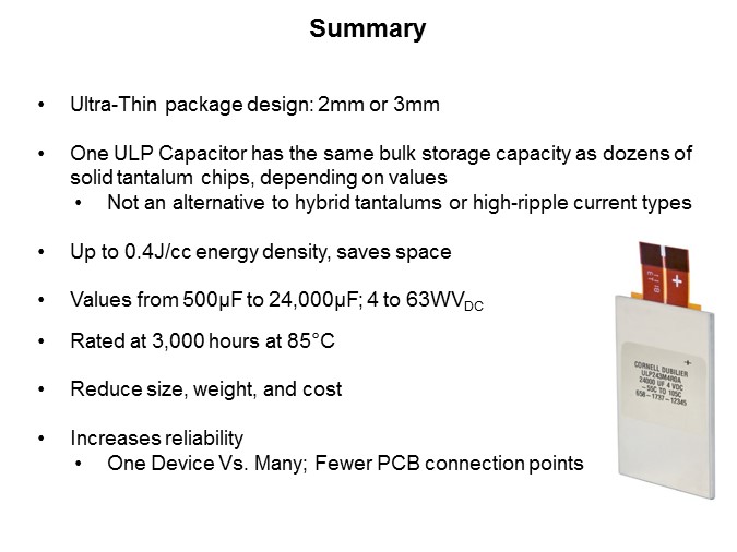 CDE ULP Series of Electrolytic Capacitors - Slide8