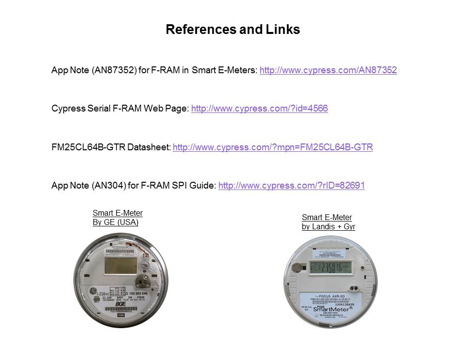 F-RAM for Smart E-Meters Slide 9