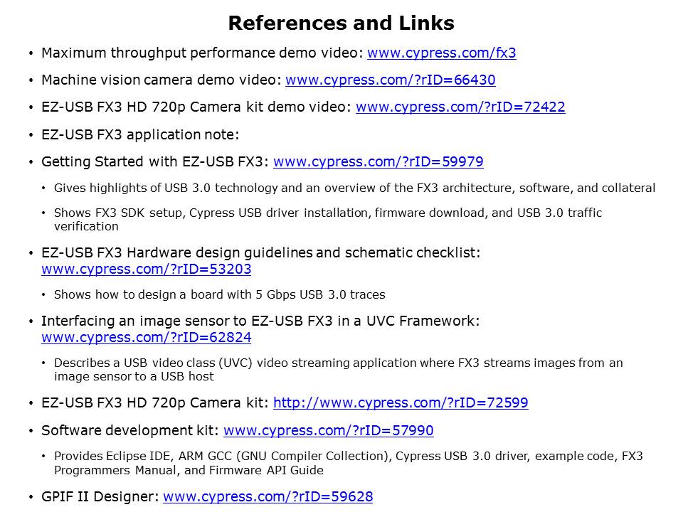 FX3 USB 3 Solution Slide 14