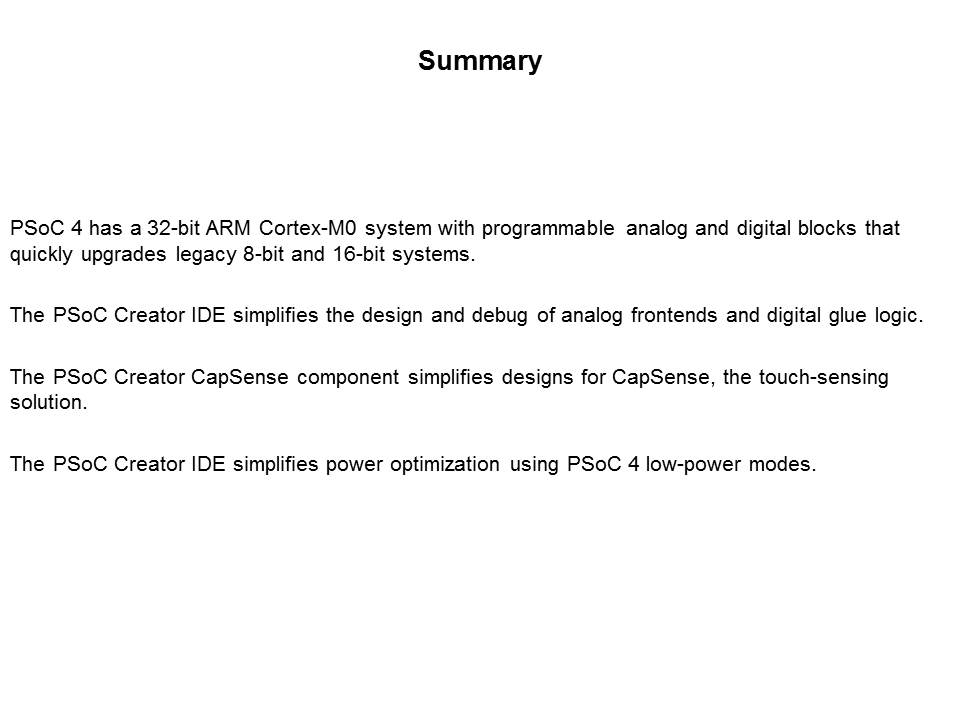 PSoC 4100 and 4200 Programmable System-on-Chip Slide 26