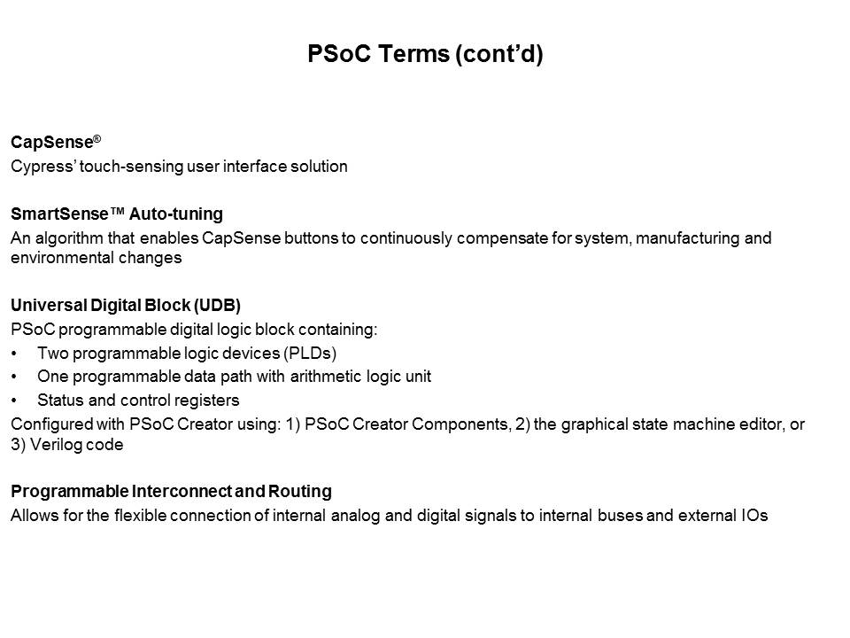 PSoC 4100 and 4200 Programmable System-on-Chip Slide 3