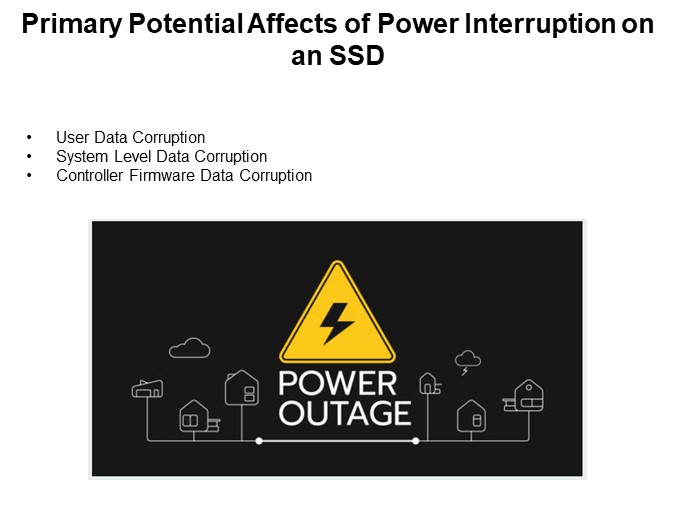 Primary Potential Affects of Power Interruption on an SSD